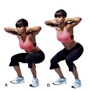 woman squat